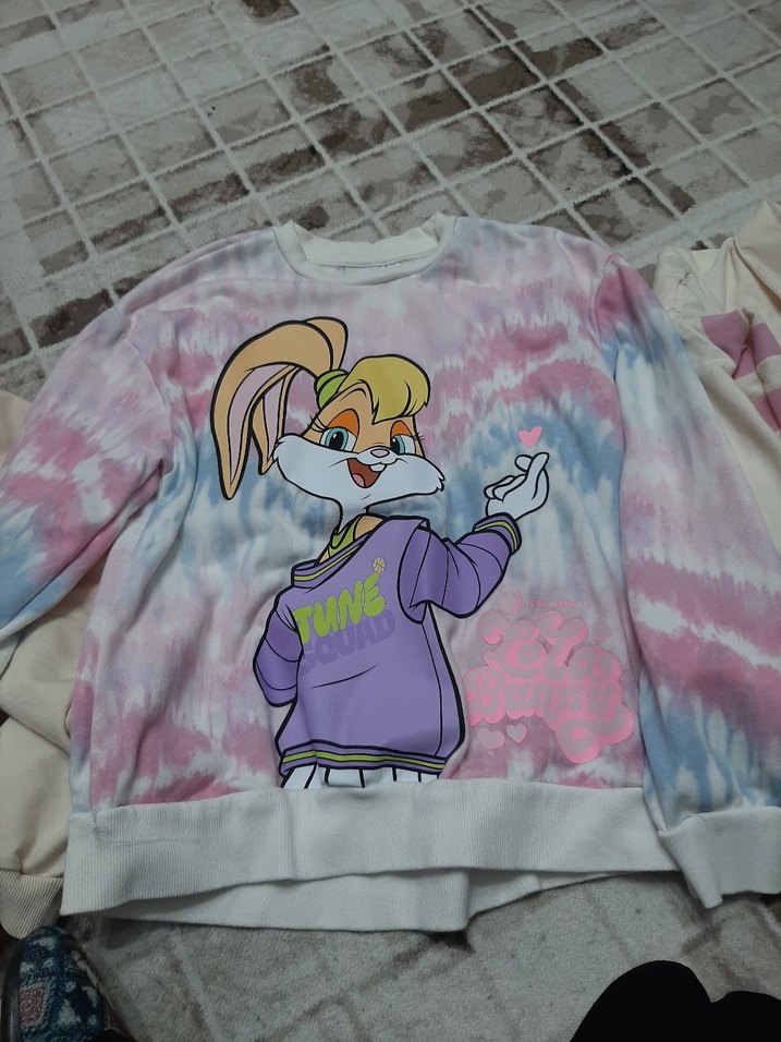 Kız Çocuk Baskılı Sweatshirt 9 -10 yaş - Görsel 2