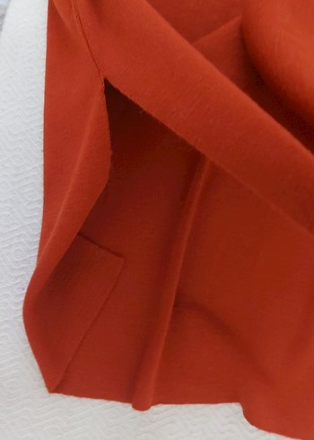 Adil Işık V Yakalı Salaş Kazak KİREMİT RENGİ - Görsel 4