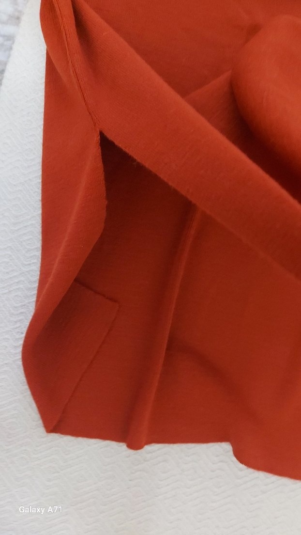 Adil Işık V Yakalı Salaş Kazak KİREMİT RENGİ - Görsel 4