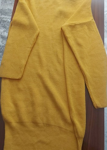 Sarı Kadın Triko Uzun Kollu Kazak - Görsel 4