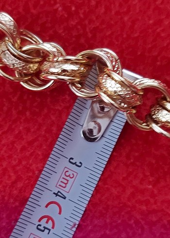 Nakışlı Zincir Detaylı Kadın Bileklik - Görsel 3