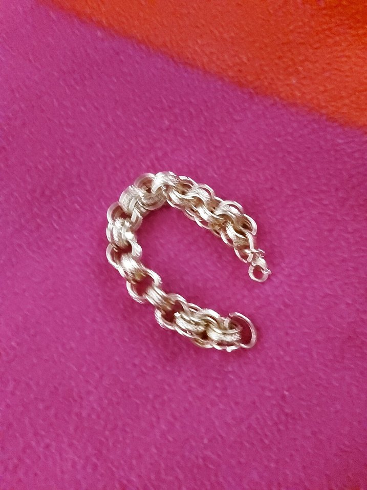 Nakışlı Zincir Detaylı Kadın Bileklik - Görsel 5