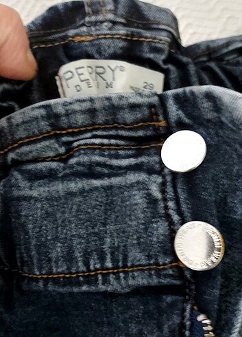 BELİ LASTİKLİ PERRY ELLİS DENİM PANTOLON  - Görsel 3