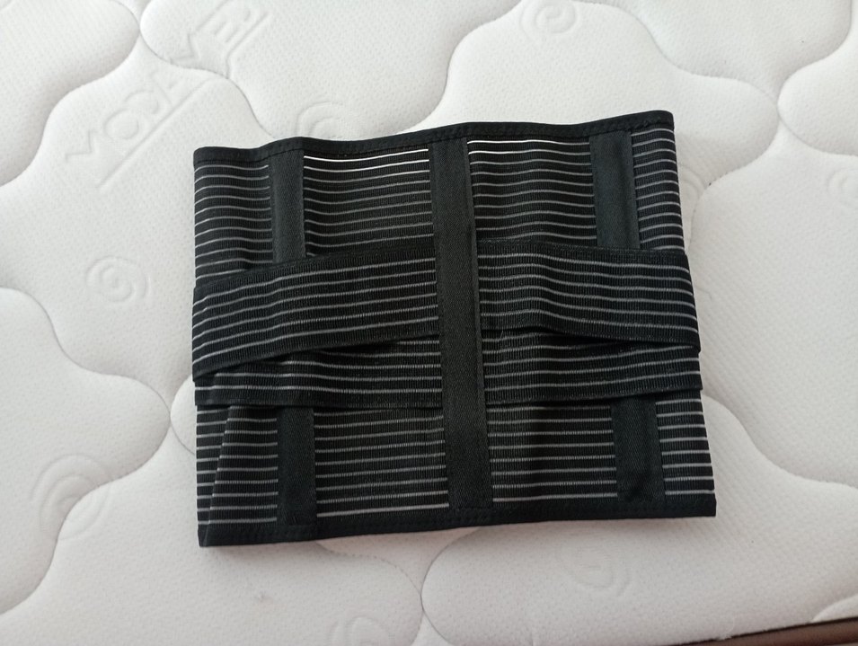 Siyah Bel Korsesi, Orta Boy, İnce Çizgili - Görsel 3