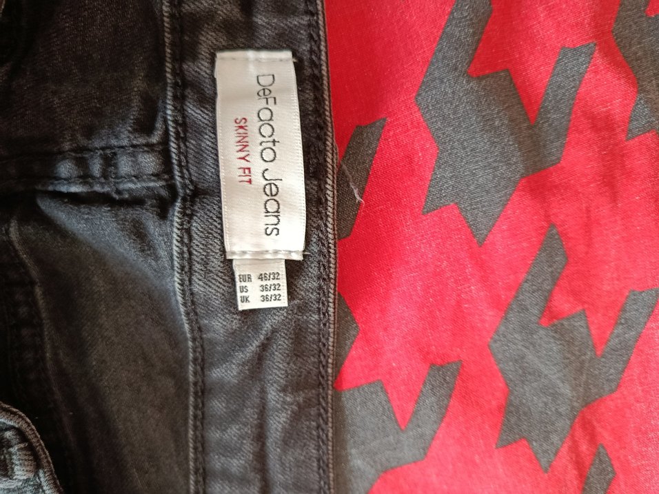 füme erkek Denim Regular Fit Pantolon - Görsel 2