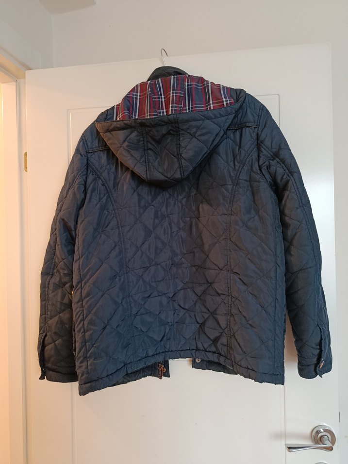 Düğmeli lacivert Erkek Kot Ceket - Görsel 2