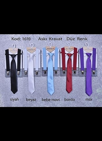 2 adet siyah kravatlı set 