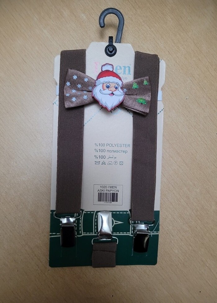 Yılbaşı konseptli papyon askı takımı - Görsel 2