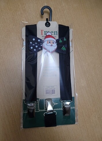 Yılbaşı konseptli papyon askı takımı - Görsel 2