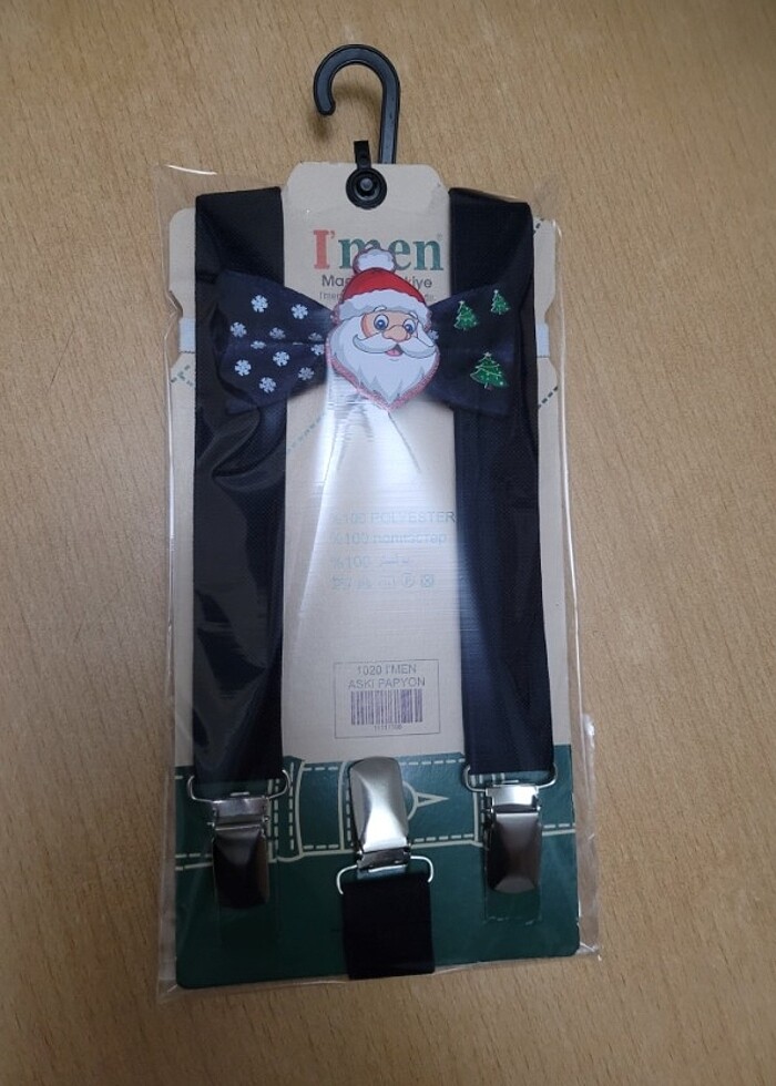 Yılbaşı konseptli papyon askı takımı - Görsel 2