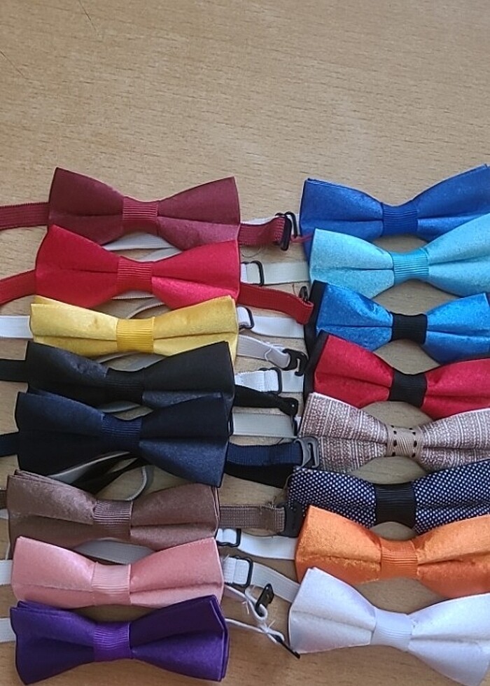 Çocuk papyon 1 açık mavi - Görsel 2