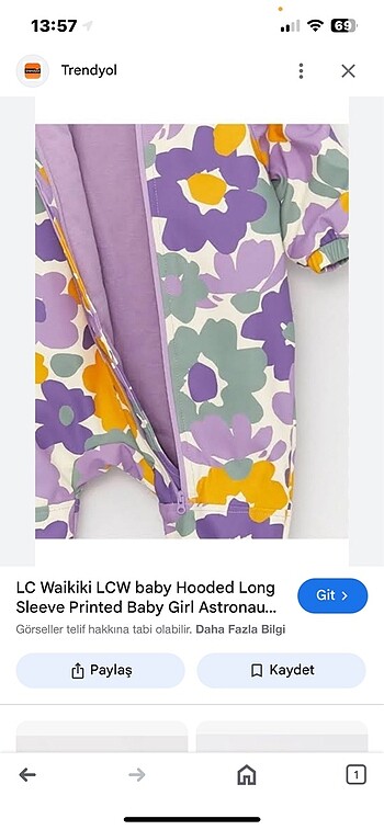 Bebek mont tulum - Görsel 3