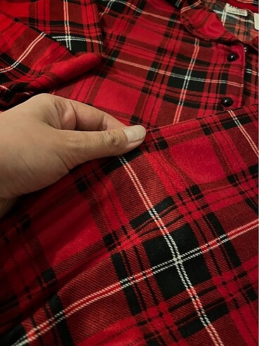 l Beden bordo Renk Pijama takımı