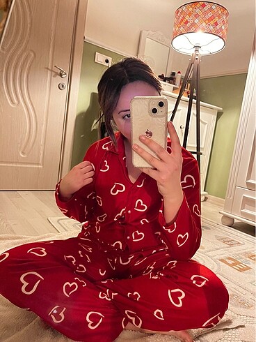 m Beden kırmızı Renk Pijama takımı
