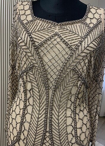 Full taş işlemeli abiye - Görsel 5