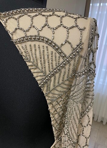 Full taş işlemeli abiye - Görsel 6