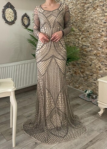 Taş isleme abiye - Görsel 7