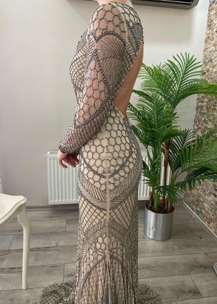 Taş isleme abiye - Görsel 4