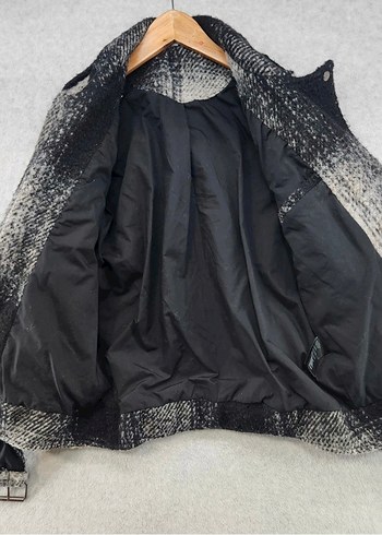 H&M Gri Biker Ceket - Görsel 7