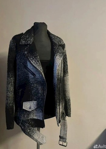 H&M Gri Biker Ceket - Görsel 3