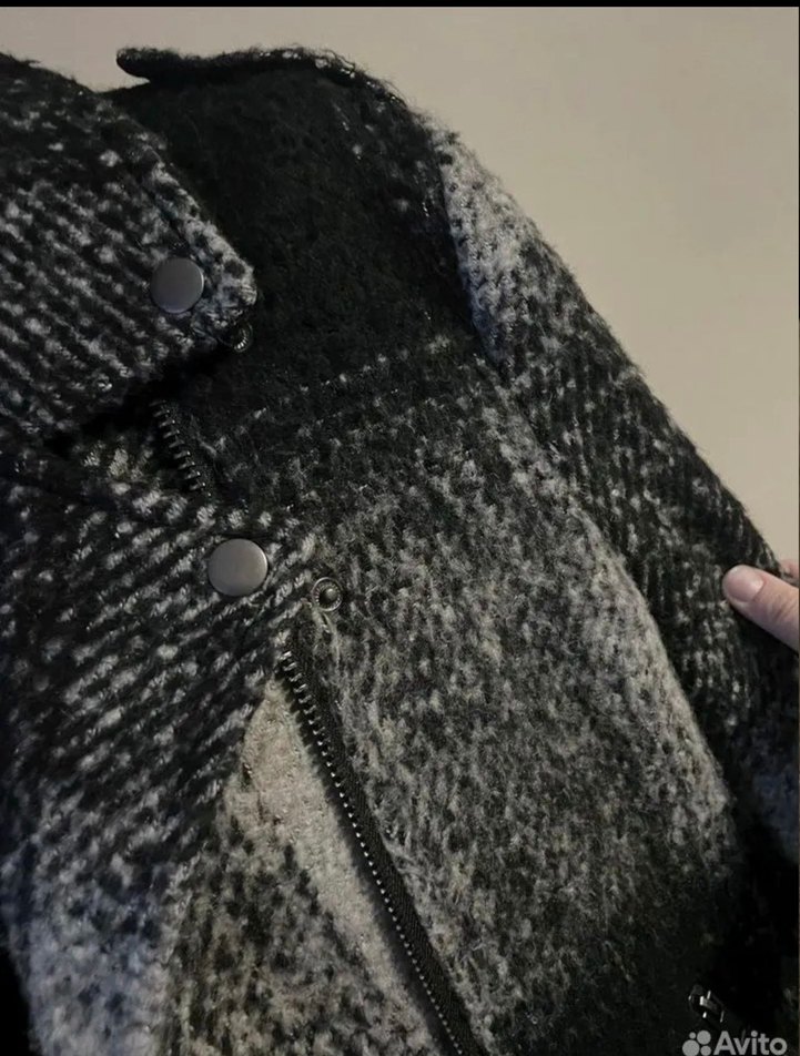 H&M Gri Biker Ceket - Görsel 4