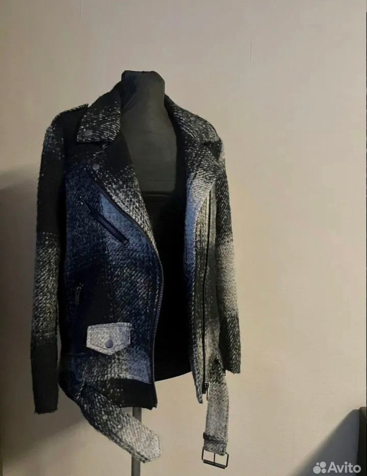 H&M Gri Biker Ceket - Görsel 3