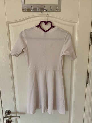 H&M beyaz mini elbise