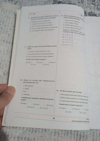  Beden Renk 3 Adım AYT Sayısal 15 Deneme Sınavı MEB denemeleri