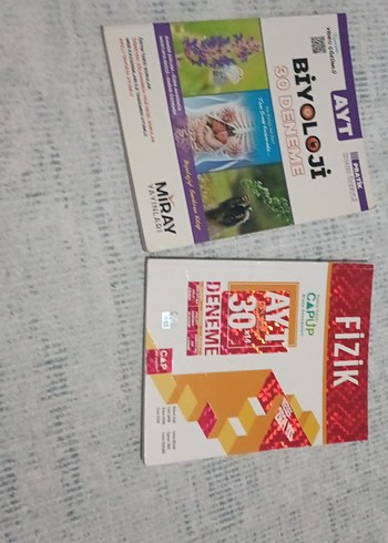 AYT Biyoloji ve Fizik Deneme Kitapları 30'lu