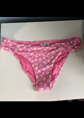 Guess Pembe Çiçekli Logo Detaylı Kadın Bikini Altı - Görsel 2