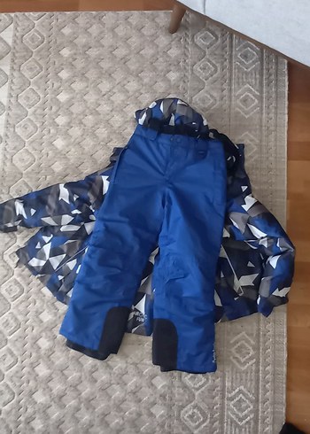 Koyu Mavi Kamuflaj Desenli Bebek Erkek Kayak Tulumu - Görsel 3