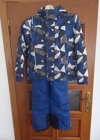 Koyu Mavi Kamuflaj Desenli Bebek Erkek Kayak Tulumu - Görsel 2