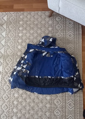 Koyu Mavi Kamuflaj Desenli Bebek Erkek Kayak Tulumu - Görsel 4