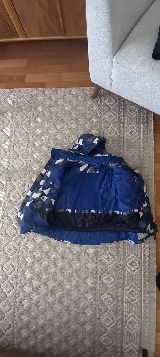 Koyu Mavi Kamuflaj Desenli Bebek Erkek Kayak Tulumu - Görsel 4