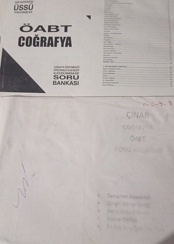 ÖABT Coğrafya Soru Bankası - konu anlatım #kitap #universite