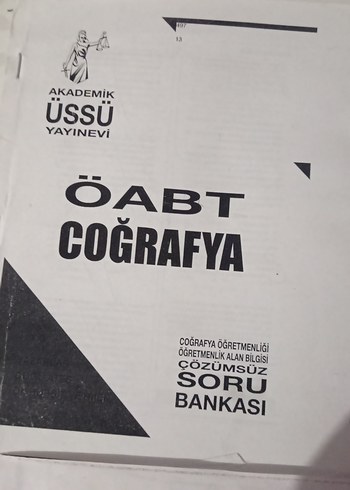  ÖABT Coğrafya Soru Bankası - konu anlatım #kitap #universite