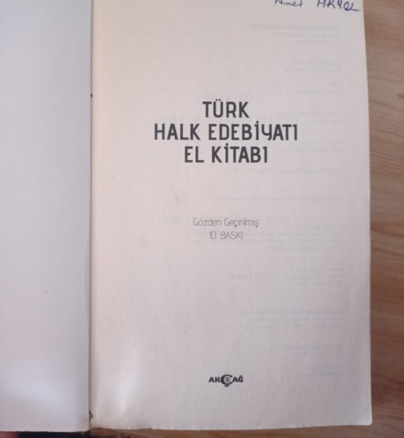 Türk Halk Edebiyatı El Kitabı - Görsel 2