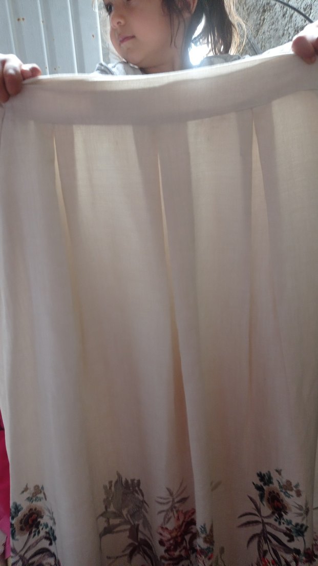 Bej Pamuklu Salaş Etek uzun - Görsel 3