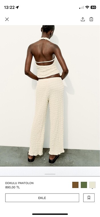 Zara Dokulu pantolon