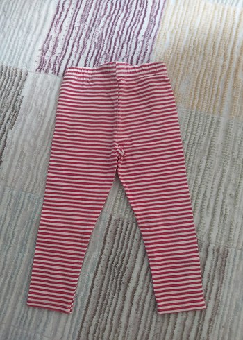 Kız Çocuk Kırmızı Çizgili Tayt Minnie Figürlü - Görsel 3