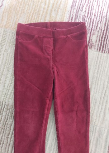 Bordo Kadife Kız Tayt #tayt - Görsel 2