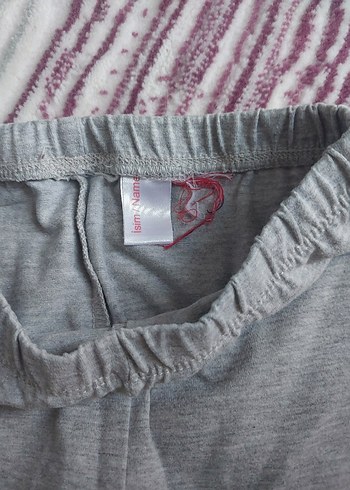 Kız Çocuk Gri Minnie Baskılı Rahat Tayt - Görsel 3