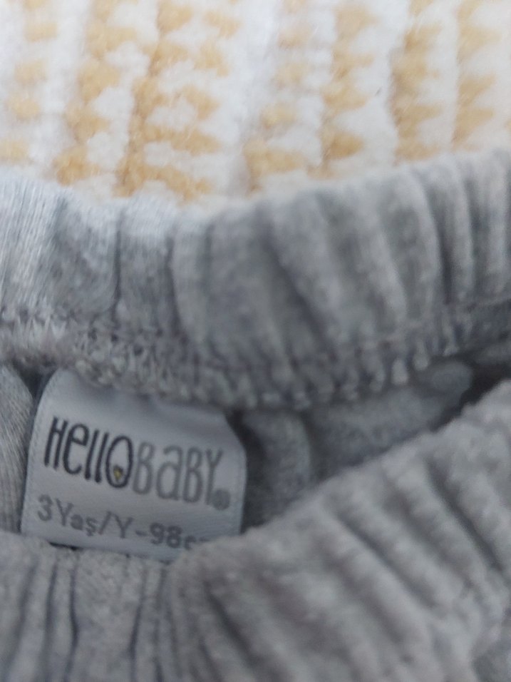 Kız Çocuk Gri Örme Termal Tayt - Görsel 2