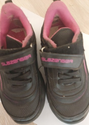 Kız Çocuk Siyah-Pembe Cırtlı Spor Ayakkabı - Görsel 2