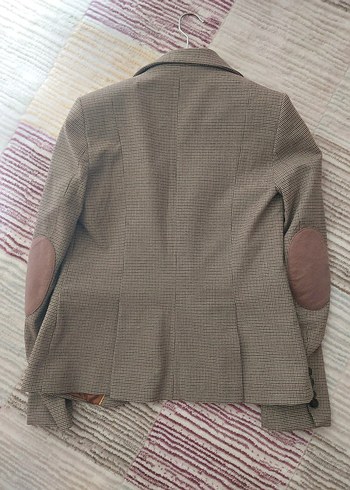 Düğmeli Kahverengi Kadın Blazer Ceket - Görsel 2