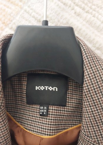 Düğmeli Kahverengi Kadın Blazer Ceket - Görsel 6