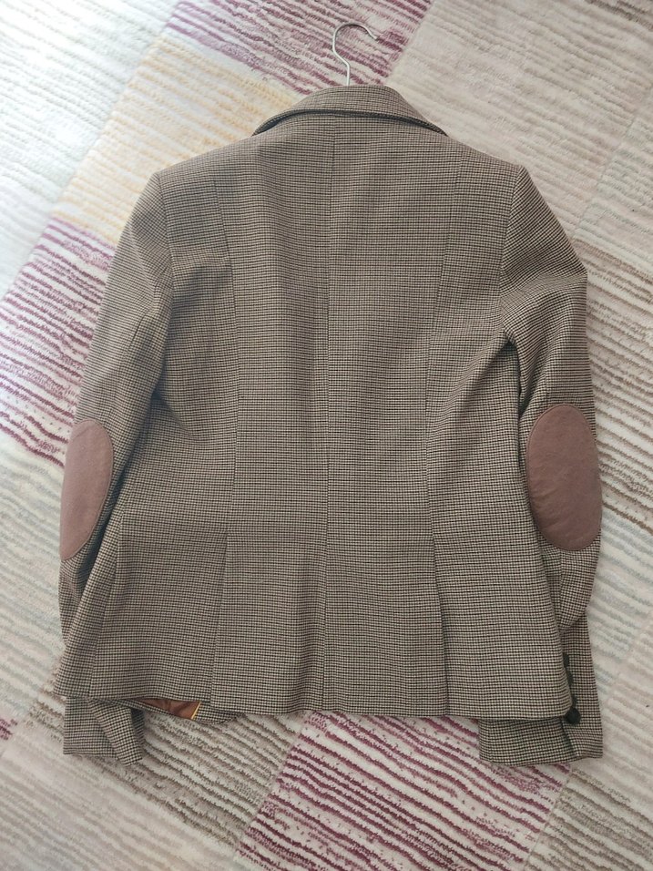 Düğmeli Kahverengi Kadın Blazer Ceket - Görsel 2