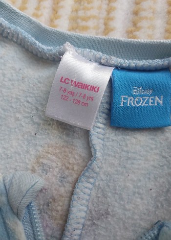Kız Çocuk Mavi Polar Tulum Pijama - Görsel 5