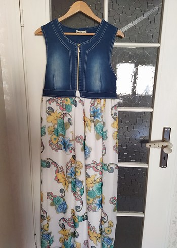 Astarlı uzun elbise  - Görsel 2