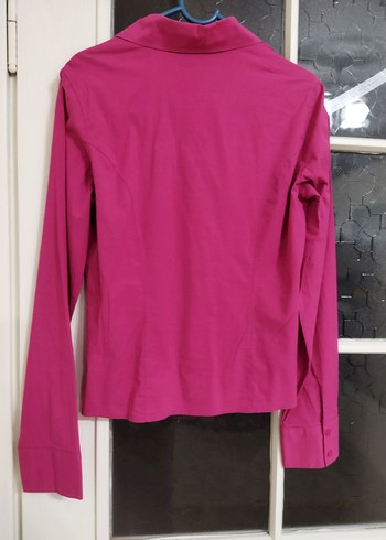 Adil ışık_M beden Uzun Kollu fuşya bayan Gömlek - Görsel 7